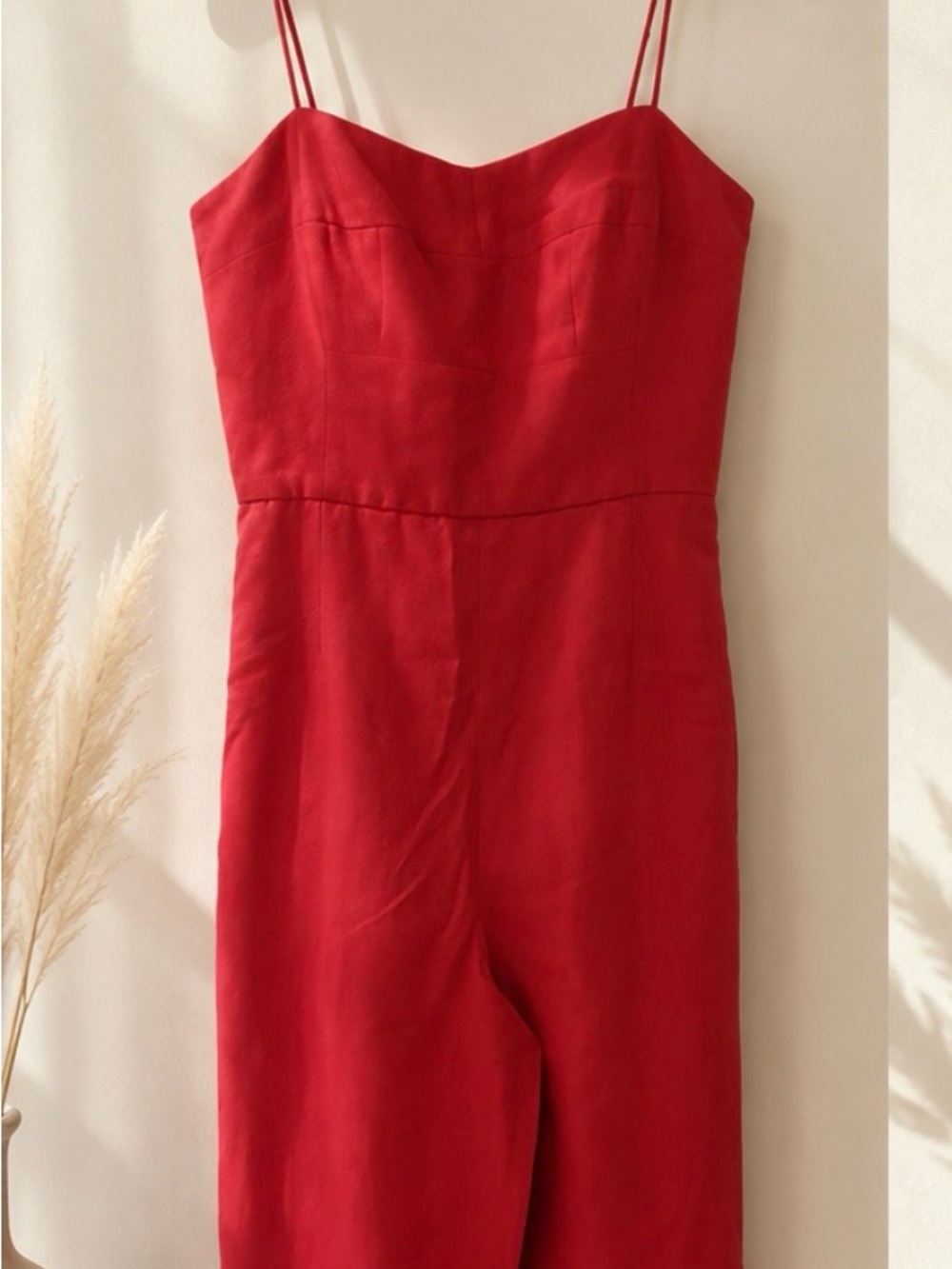 Club Monaco Red Dress Bodice with Zipper